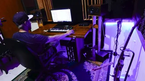 Recording studio room Stock Photos