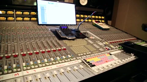 Recording Studio, slider Stock Footage 41227440