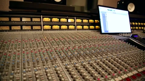 Recording Studio, slider Stock Footage 41227450