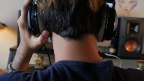 Recording studio specialized facility sound recording mixing audio production Stock Footage 105361213