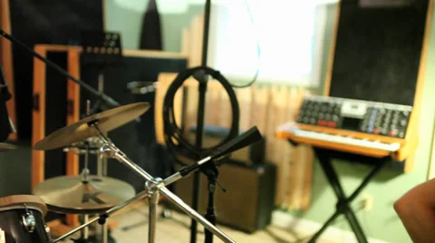 Recording studio steadycam Stock Footage 37228955