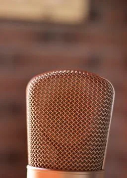 Recording studio voice microphone Stock Photos