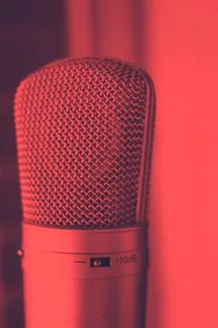 Recording studio voice microphone Foto stock