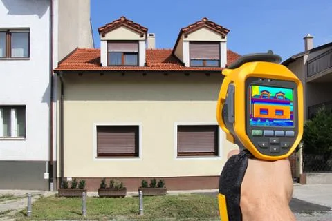 Recording with thermal camera Stock Photos