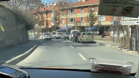 Recording of a trip using public transport in the city of ankara., kalesi Stock Footage 185277933