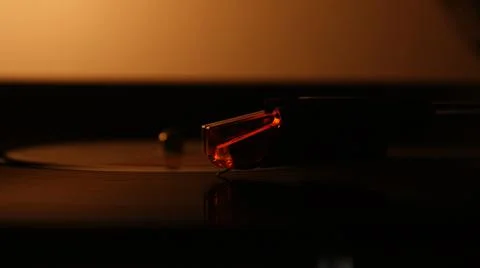 Recordplayer in cosy lighting Stock Photos