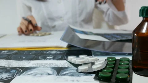 Records about medicinal preparations Stock-Footage 87479621
