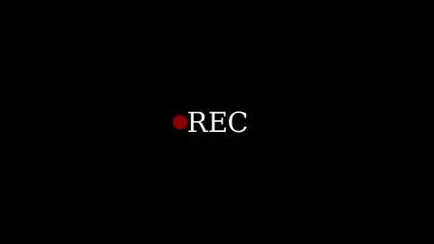 Records icon white text red circle blinking on black background. rec frame .. Stockbeeldmateriaal 337831615