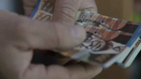 Recount of money Stock Footage 38203595