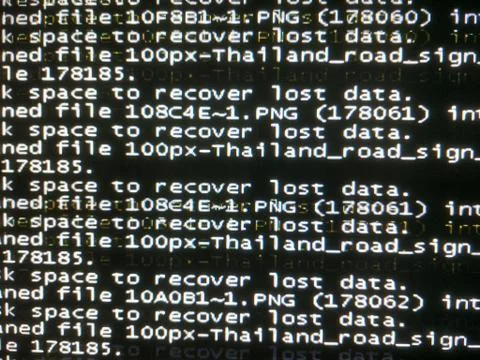 Recover data in operating system Stock Photos