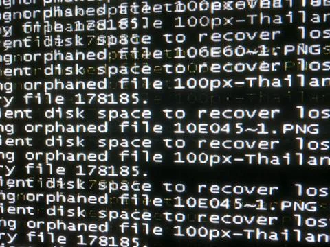 Recover data in operating system Stock Photos