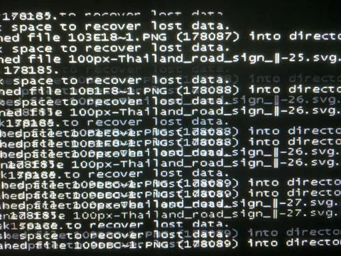 Recover data in operating system Stock Photos