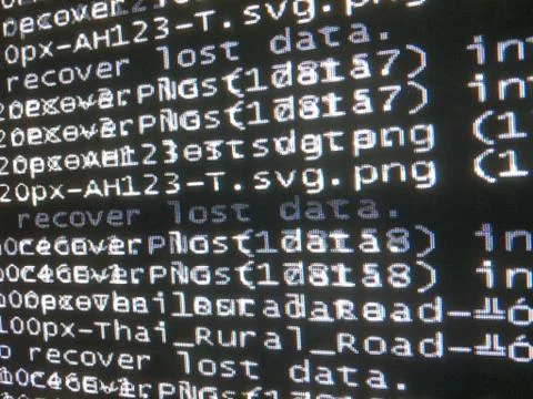 Recover data in operating system Stock Photos
