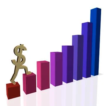 Recovering dollar Stock Illustration