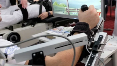 Recovery after surgery with an exoskeleton Stock Footage 89567451