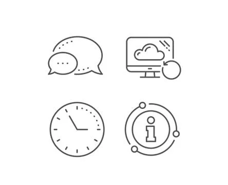 Recovery cloud line icon. Backup data sign. Restore information. Vector 스톡 일러스트