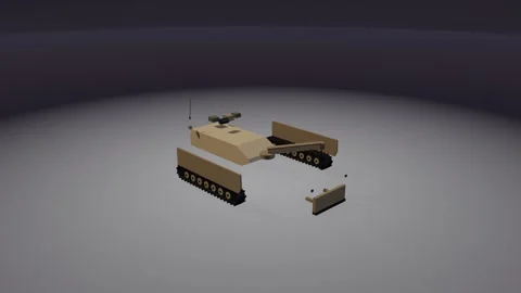 Recovery exploded view parts assembly loop 3D animation seamless loop Stock Footage 342239703