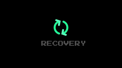 Recovery System Status Animation Icon Stock Footage 337390780