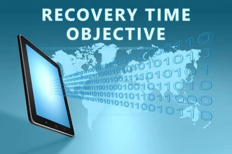 Recovery time objective Stock Illustration