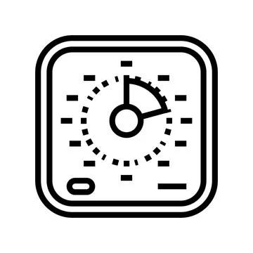 Recovery timer clock wellness line icon vector illustration イラスト素材