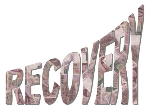 Recovery with won Stock Illustration
