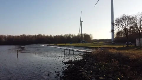 Recreation area, A river side. 動画素材 302382194