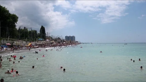 Recreation at the seaside Stock Footage 106348066