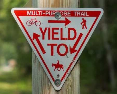 Recreation Yield Sign Stock Photos