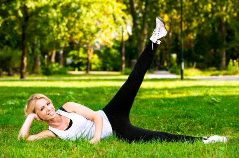 Recreational exercise Stock Photos