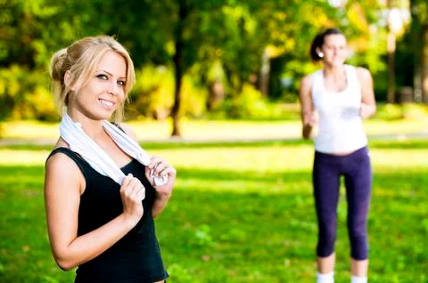 Recreational exercise Stock Photos