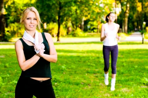 Recreational exercise Stock Photos