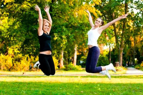 Recreational exercise Stock Photos
