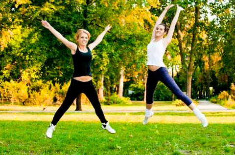 Recreational exercise Stock Photos