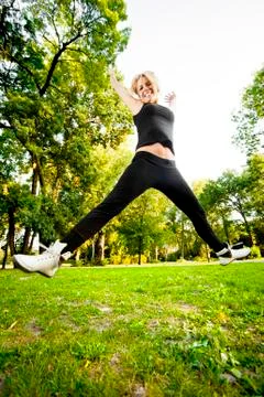 Recreational exercise Stock Photos