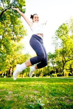 Recreational exercise Stock Photos