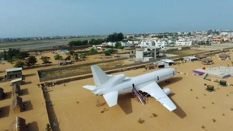 Recreational plane on the beach Video stock 81205953