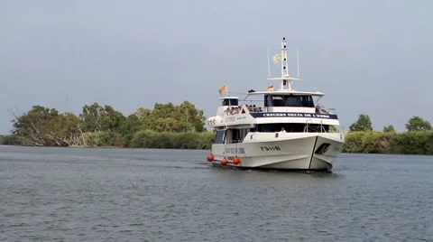 Recreational ship Video stock 7757732