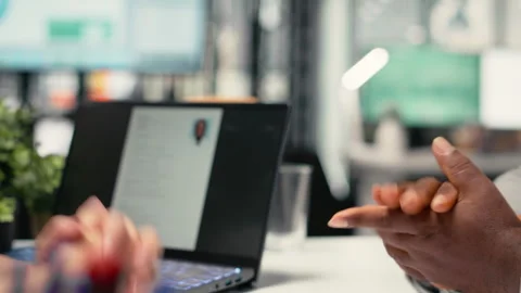Recruiter and confident applicant sharing handshake after successful interview Stock Footage 318254532