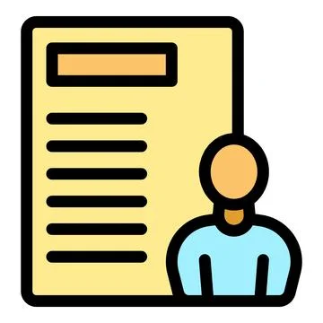 Recruiter evaluating candidate profile on recruitment platform Illustrazione stock