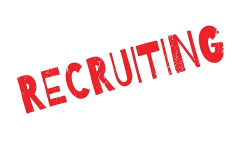 Recruiting rubber stamp Stock Illustration
