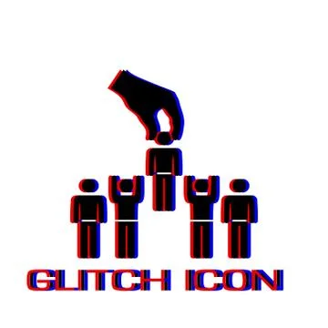 Recruitment concept icon flat Stock Illustration