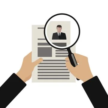Recruitment flat illustration. Stock Illustration