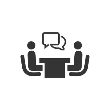 Recruitment, Interview Icon Stock Illustration
