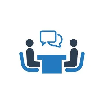 Recruitment, Interview Icon Stock Illustration