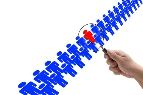 Recruitment process Stock Illustration