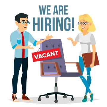 Recruitment Process Vector. Human Resources. Choice Of Candidate Employee Stock Illustration