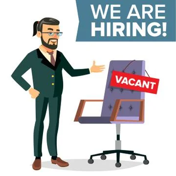 Recruitment Process Vector. Human Resources, Career. Businessman Choice Of Stock Illustration