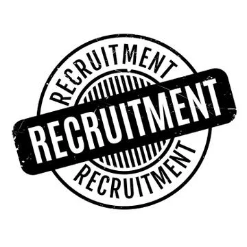 Recruitment rubber stamp Stock Illustration