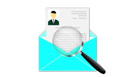Recruitment selection people hiring process. Animation on a white background Stock Footage 157685690