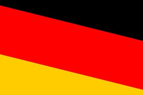 Rectagular flag cutout of Germany Stock Illustration
